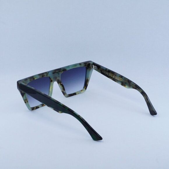 Cutler and Gross CG1352S 003 Sunglasses Green Square Frame, Grey Lenses - Picture 4 of 9